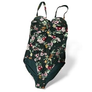 Niptuck Floral One-Piece Swimsuit Size 8   SKU 1